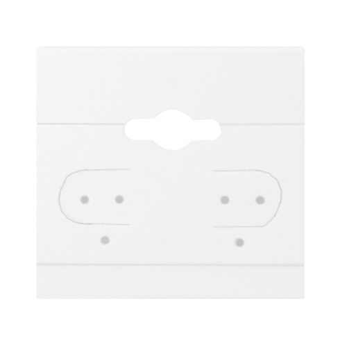 Plain White Hanging Earring Card (x100)