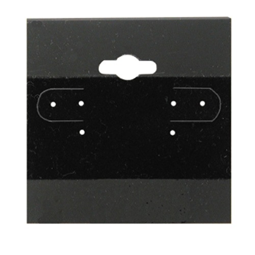 Plain Black Hanging Earring Card (x100)