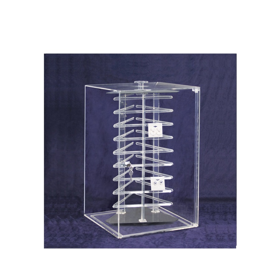 Rotating Acrylic Earring Display Case