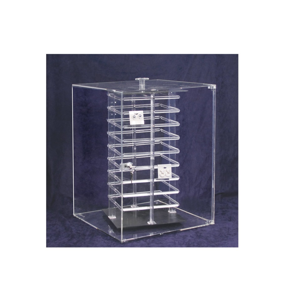 Rotating Acrylic Earring Display Case