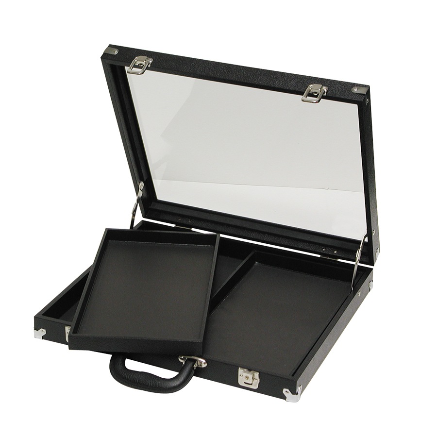 Glass-Top Display Case for Tray