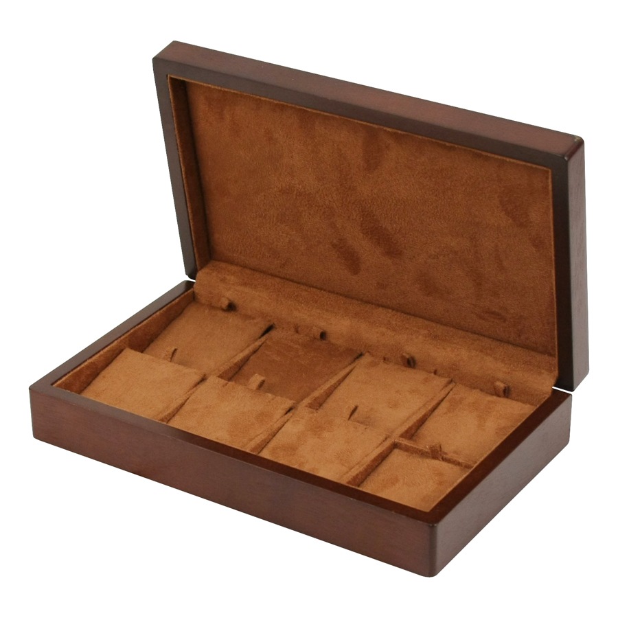 Wooden 8-Pendant/Earring Tray Case