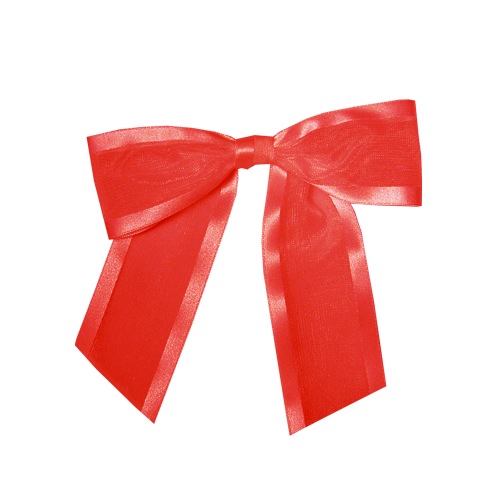 Organza Pre-Tied Bow with Satin Edge