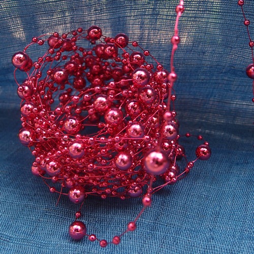 Pink Beaded Wire
