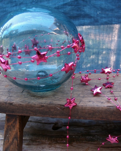 Purple Star Beaded Wire