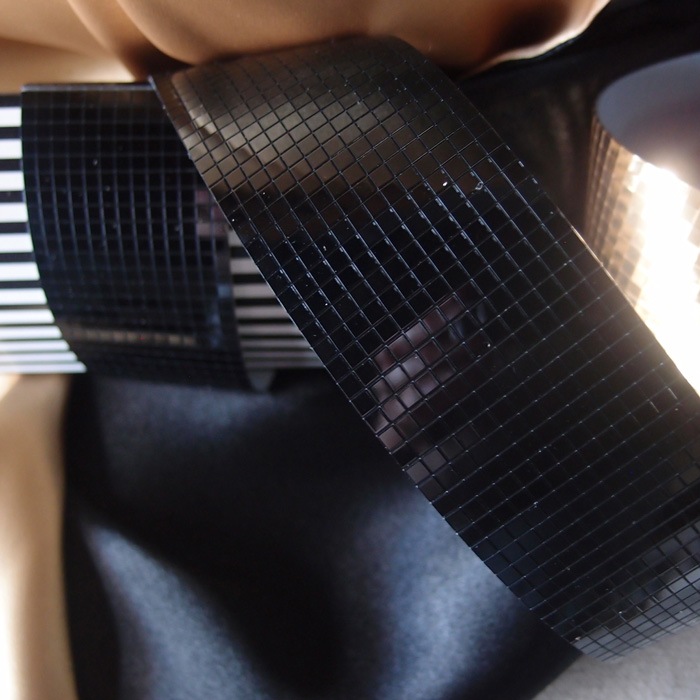 Black Mosaic Applique w/ Sticker Back