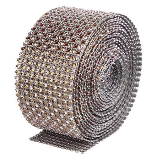 Chocolate with Silver Two-toned Faux Diamond Wrap with Stones