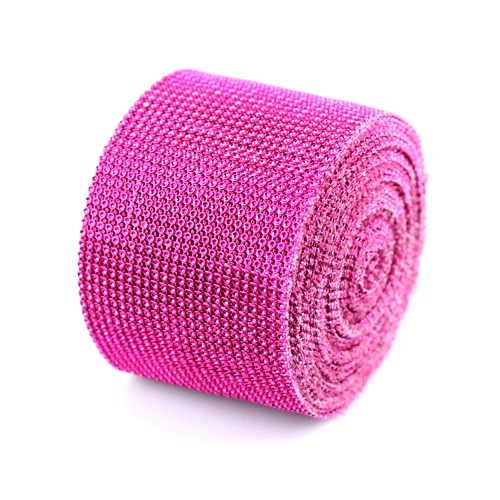 Hot Pink Faux Diamond Wrap