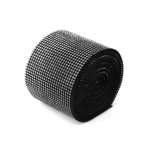 Black/Silver Faux Diamond Wrap