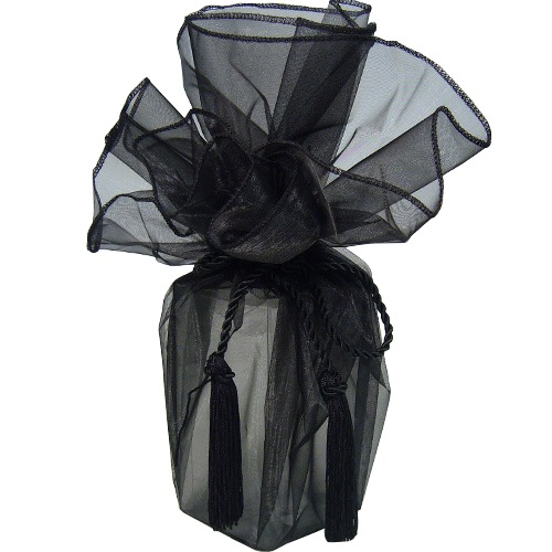 Black Sheer Wrapper w/ Tassel