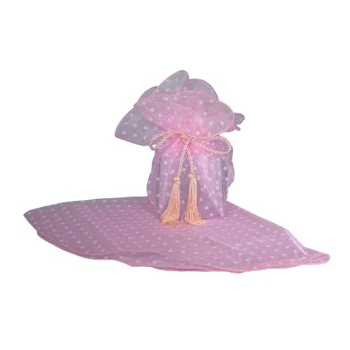 Pink w/ White Dots Wrapper w/ Tassel