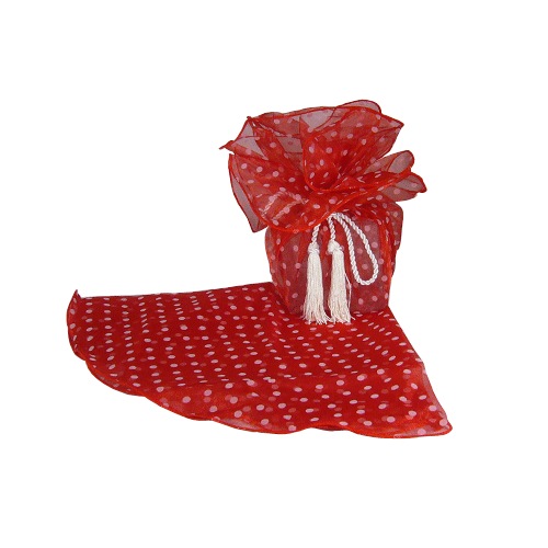 Red w/ White Dots Wrapper w/ Tassel