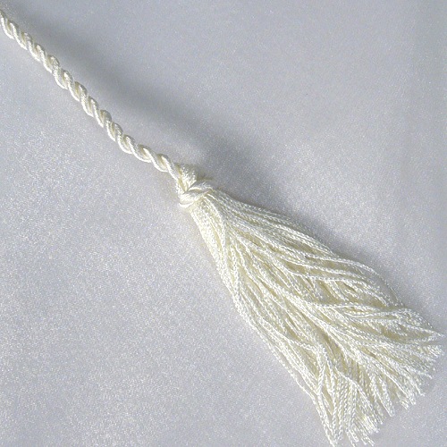 White Organza Wrapper w/ Tassel