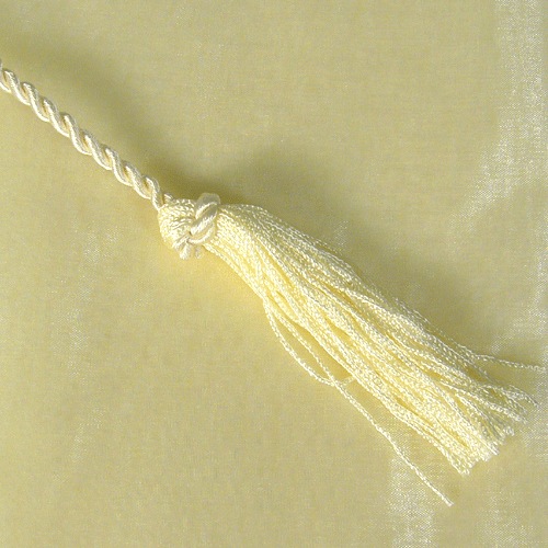 Ivory Organza Wrapper w/ Tassel