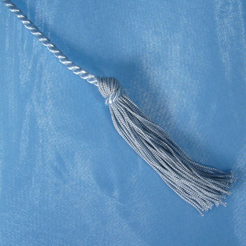 Light Blue Organza Wrapper w/ Tassel