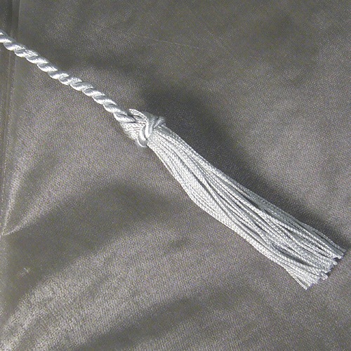 Silver Organza Wrapper w/ Tassel