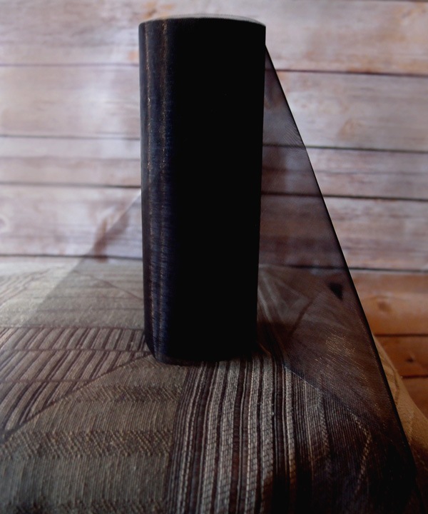Black Organza Roll