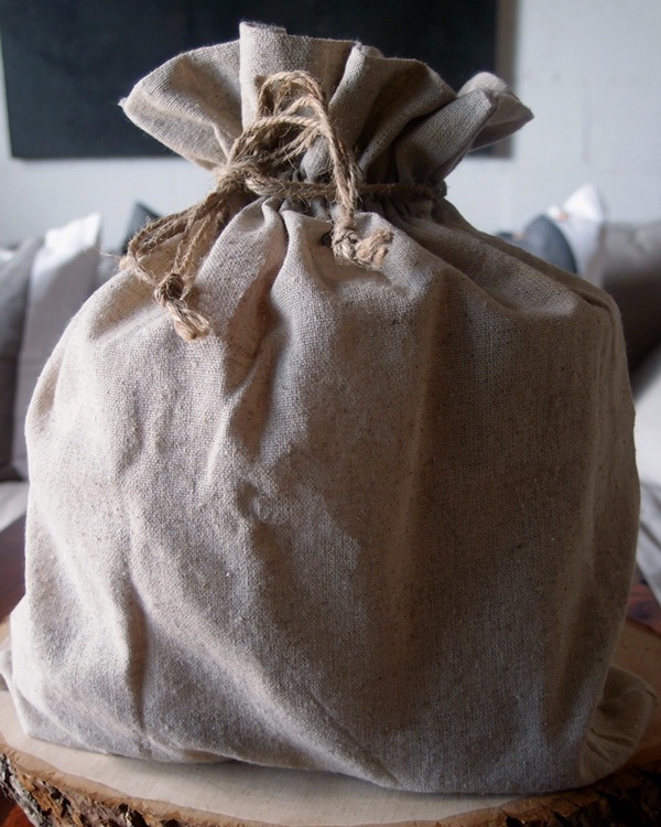 Linen Bag with Jute Cord