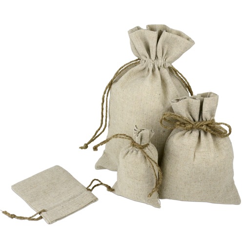 Linen Bag with Jute Cord