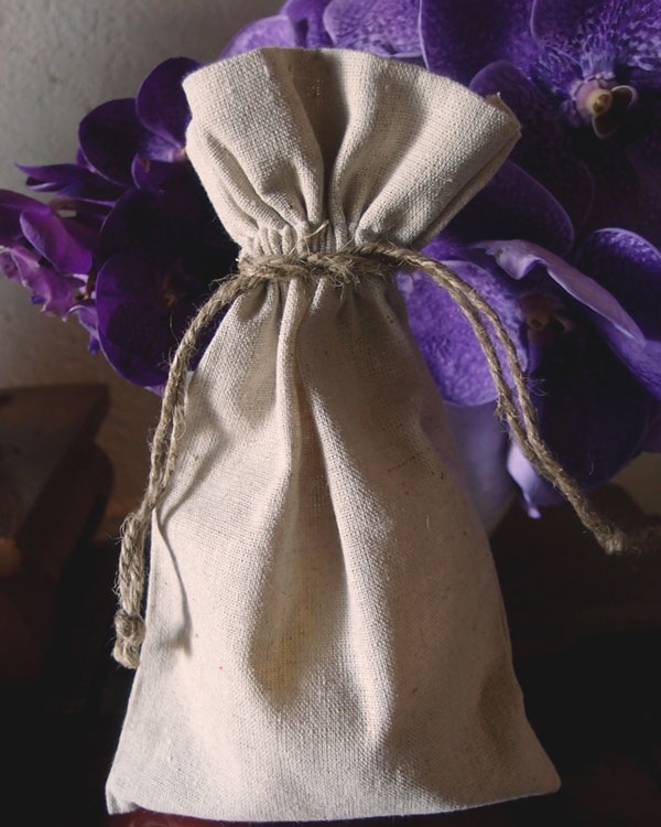 Linen Bag with Jute Cord