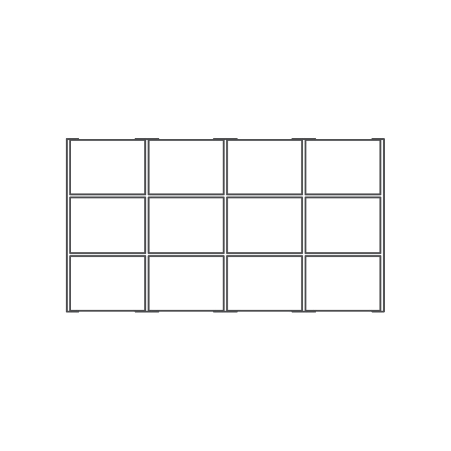 12 Compartment Full Size Tray Liner