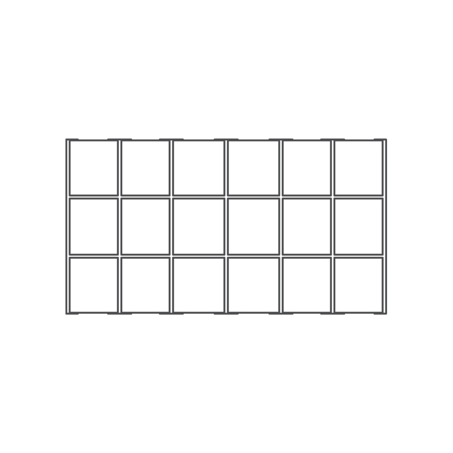 18 Compartment Full Size Tray Liner