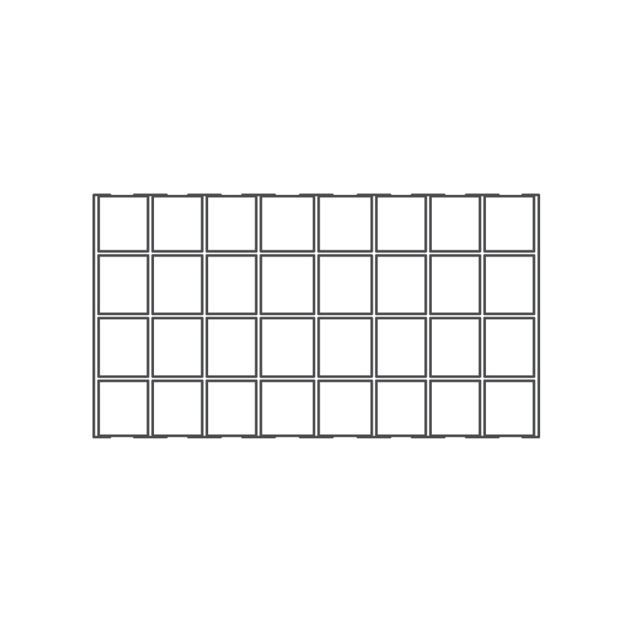 32 Compartment Full Size Tray Liner