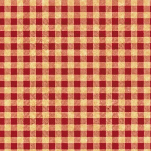Red Ginghams Print on Kraft Tissue Paper