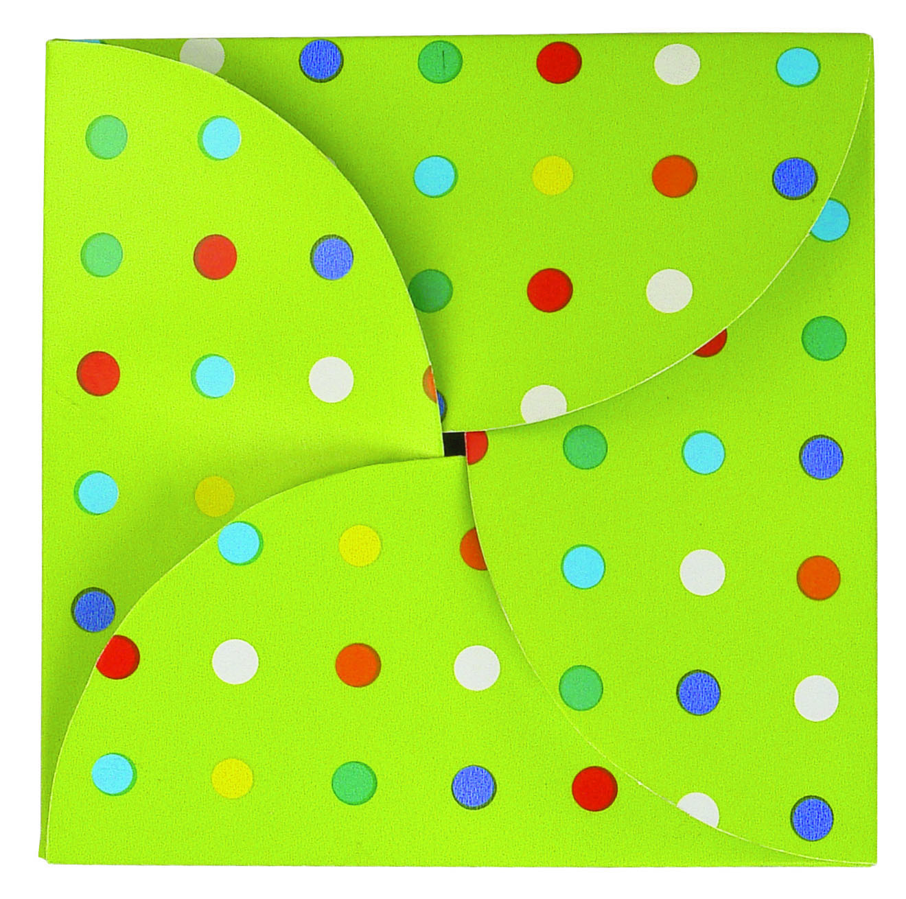 Party Dots Gift Card Folder