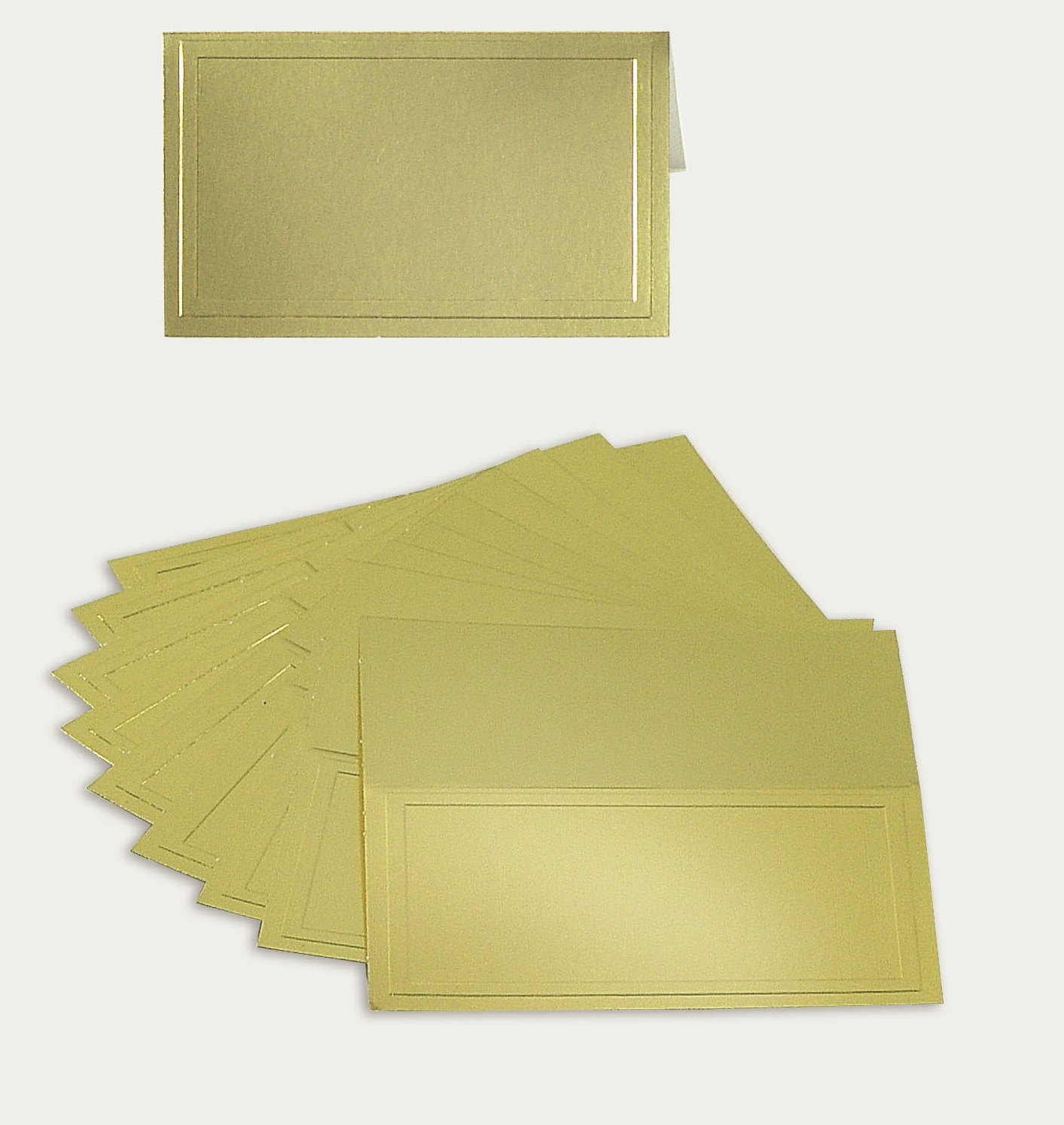 Gold Folding Metallic Foil Gift Card
