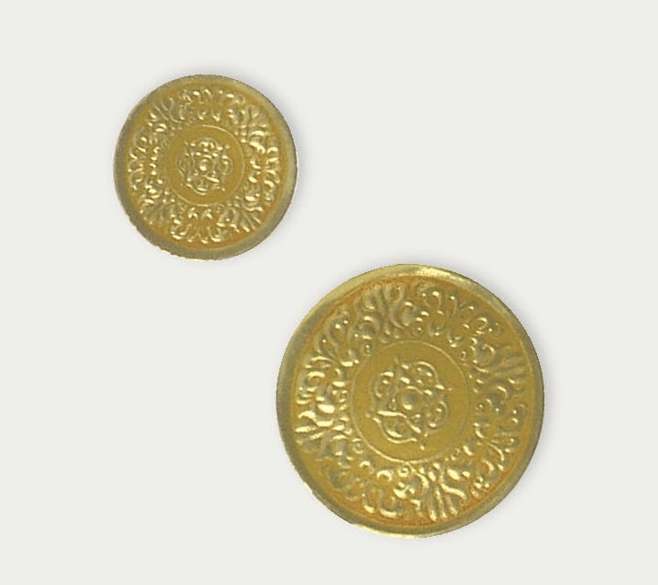 1 1/4" Diameter Small Gold Medallion Seal (x250)