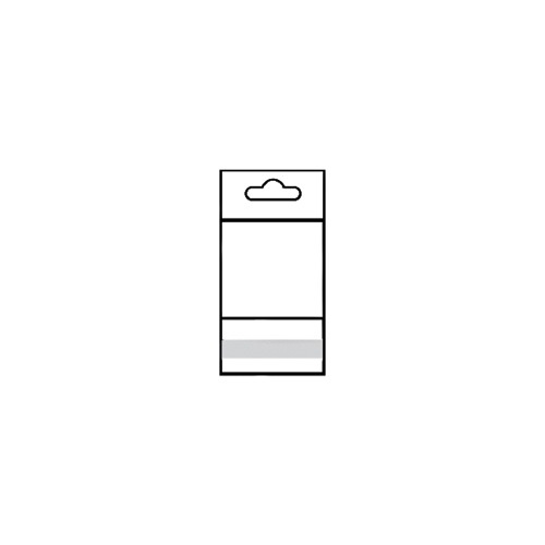 Clear OPP Bags with Hanging Header 2 x 2 (x1000)