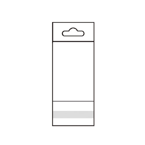 Clear OPP Bags with Hanging Header 2 x 3 (x1000)