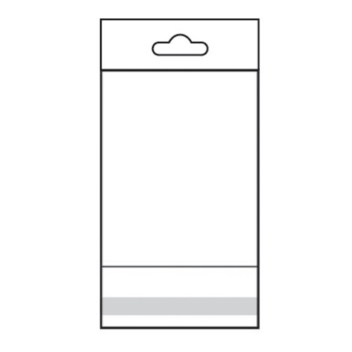 Clear OPP Bags with Hanging Header 3 x 4 (x1000)