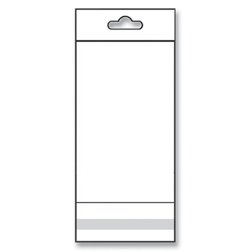 Clear OPP Bags with Hanging Header 3 x 5 (x1000)