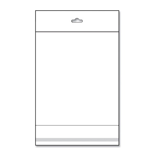 Clear OPP Bags with Hanging Header 8 x 10 (x1000)