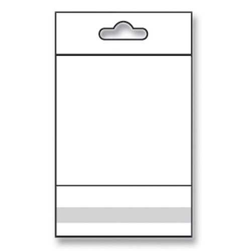 Clear OPP Bags with Hanging Header 3 x 3 (x1000)