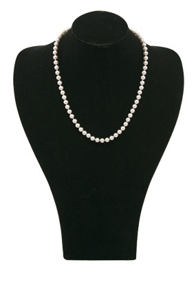 Black Velvet Wide Shoulder Neck Form