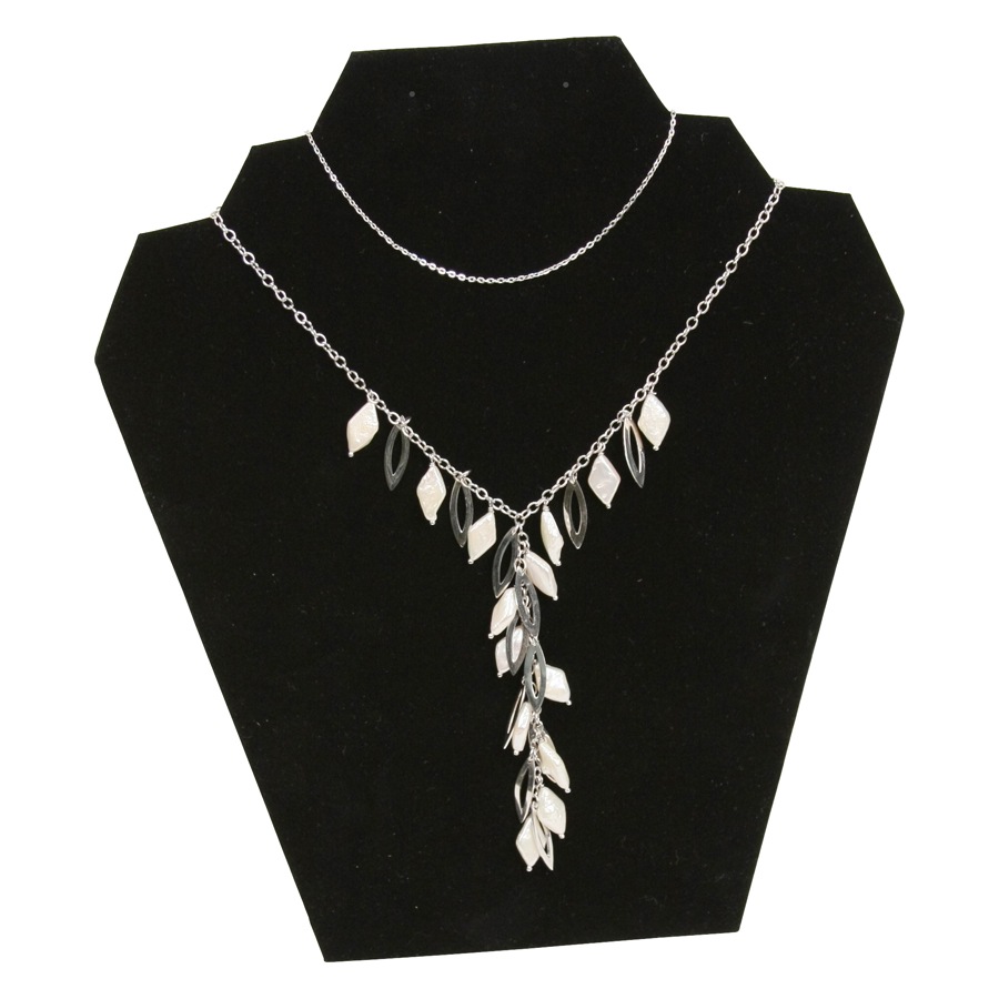 Black Velvet Necklace/Earring Display with Easel