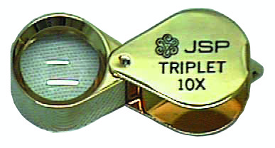 Goldtone 10X Triplet Loupe