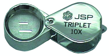 Chrome Plated 10X Triplet Loupe