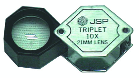 Hexagon 10X Triplet Loupe