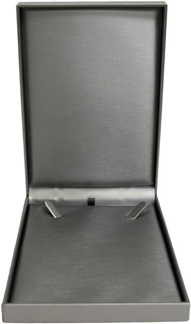 Silver Leatherette Necklace Box