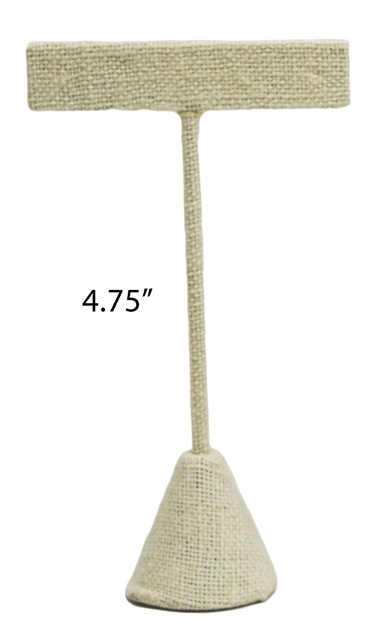 Beige Linen Earring Tree (Small)