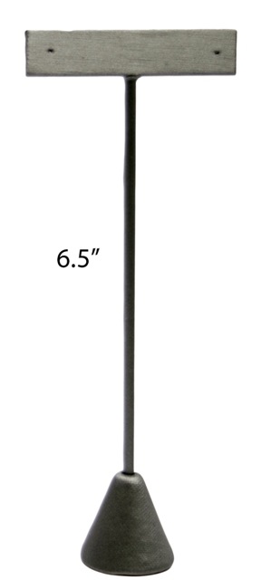 Steel Gray Earring Tree T-Bar Display Stand Large