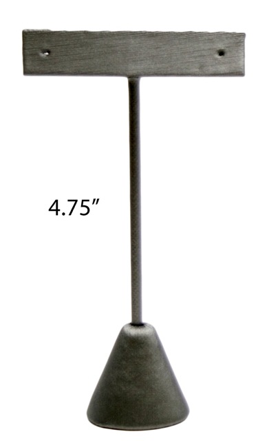 Steel Gray Earring Tree T-Bar Display Stand Small
