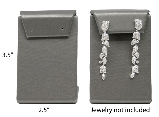 Steel Gray Leaning Drop Earring Jewelry Display Stand ( Price for one)