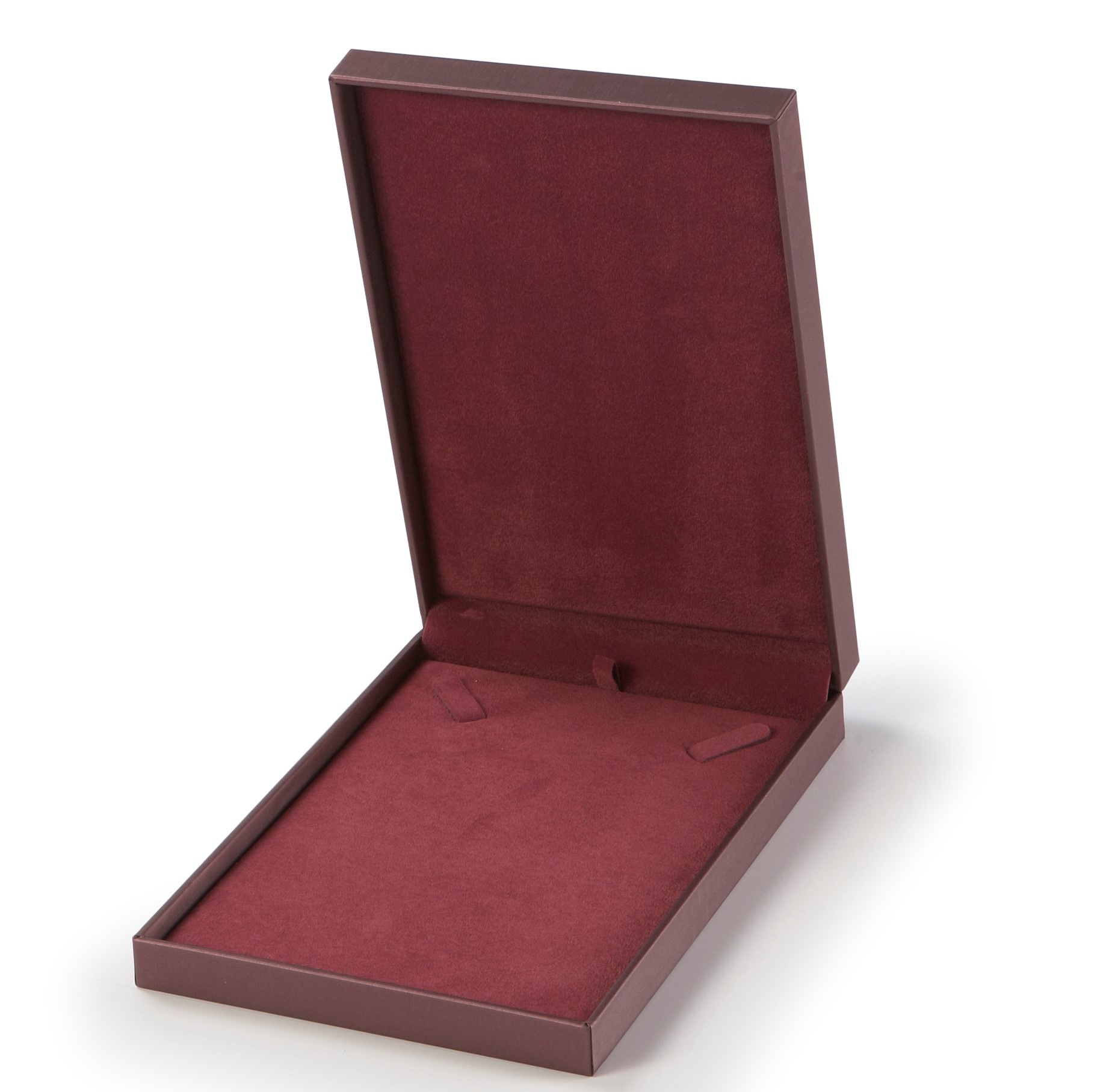 Burgundy Leatherette Necklace Box