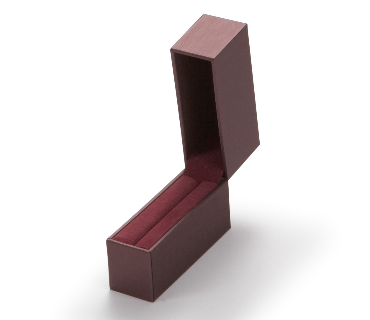 Burgundy Leatherette Bangle Box