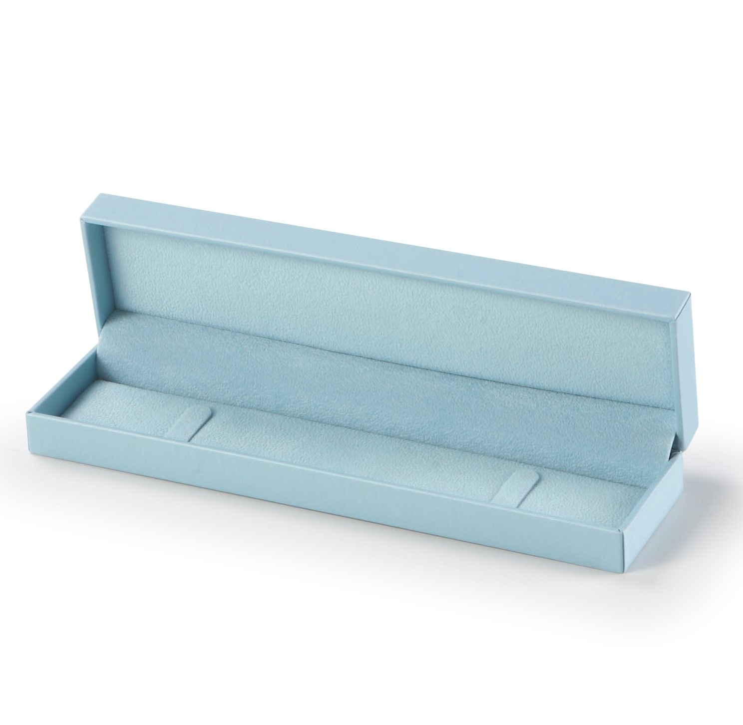 Light Blue Leatherette Bracelet Box